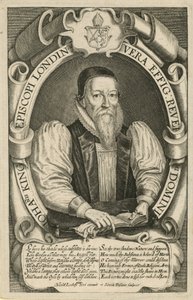 Portrait of John King, Bishop of London 1611-21 by English School