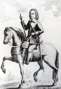 Portrait of Major General Desborough on Horseback by English School