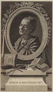Portrait of Montesquieu by English School