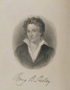 Portrait of Percy Bysshe Shelley by English School