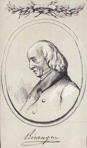 Portrait of Pierre-Jean de Beranger by English School