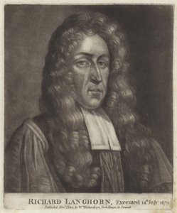 Portrait of Richard Langhorne by English School
