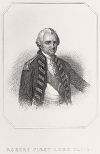 Portrait of Robert 1st Lord Clive by English School