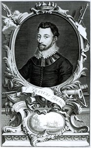 Portrait of Sir Francis Drake (engraved by Jacobus Houbraken)