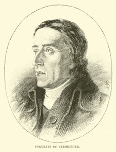 Portrait of Zeisberger by English School