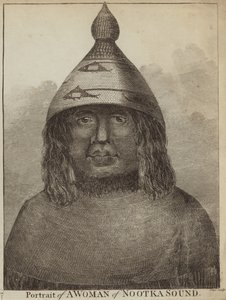 Portrait of a woman of Nootka Sound by English School