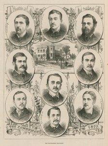 Portraits of the 1877 Cambridge Crew by English School