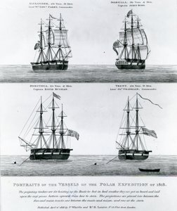 Portraits of the Vessels of the Polar Expedition of 1818 by English School
