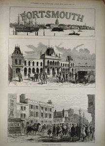 Portsmouth: The Railway Station and the High Street, Government House, from 