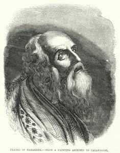 Prayer of Habakkuk, from a painting ascribed to Caravaggio by English School