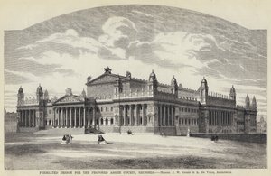 Premiated Design for the Proposed Assize Courts, Brussels by English School