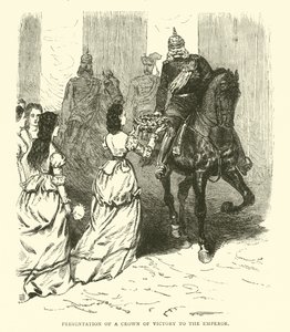 Presentation of a Crown of Victory to the Emperor, March 1871 by English School