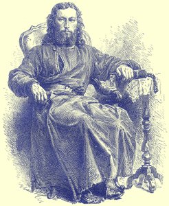 Priest of the Greek Church, Illustration from Illustrated Travels, Edited by H. W. Bates, Published c.1880 by English School