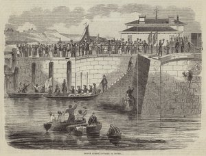Prince Albert landing at Dover by English School