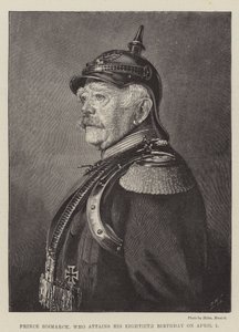 Prince Bismarck, who attains his Eightieth Birthday on 1 April