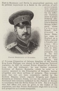 Prince Ferdinand of Bulgaria by English School