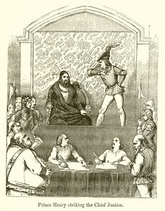 Prince Henry Striking the Chief Justice by English School