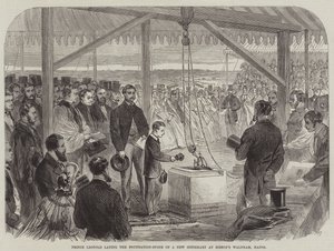 Prince Leopold laying the Foundation-Stone of a New Infirmary at Bishop