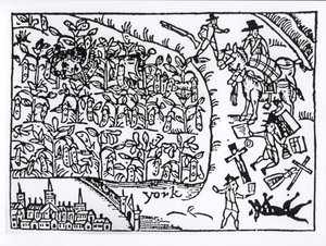Prince Rupert Hiding in a Bean Field at the Battle of Marston Moor on 2nd July 1644 by English School