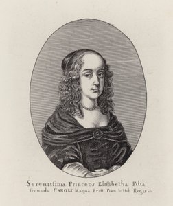 Princess Elizabeth, Second Daughter of King Charles I (engraving) by English School