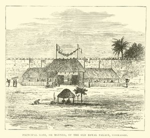 Principal Gate, or Mgenda, of the Old Royal Palace, Coomassie by English School