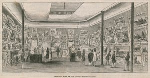 Principal Room of the Suffolk Street Gallery by English School