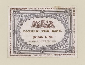 Howlett and Brimmer Printers in Gold, trade card