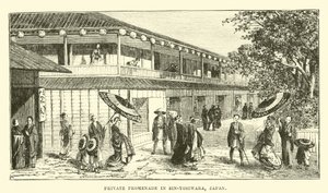 Private promenade in Sin-Yosiwara, Japan by English School