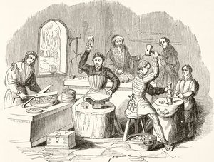 Process of coining in the 16th century by English School