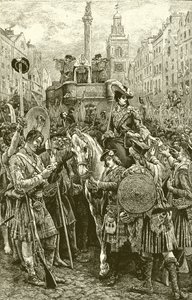 Proclamation of the Old Pretender as King James VIII by English School