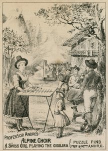 Professor Andres, Alpine Choir: A Swiss girl playing the gigilira