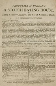 Proposals for Opening a Scotch Eating House by English School