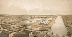 Proposed Site for the Crystal Palace in Battersea Park by English School