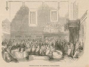 Prorogation of Imperial Parliament by English School