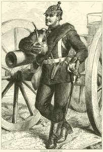 Prussian Artilleryman, October 1870 by English School