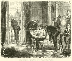 Prussians in Occupation of a Villa Near Paris, October 1870 by English School