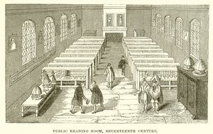 Public Reading Room, Seventeenth Century by English School