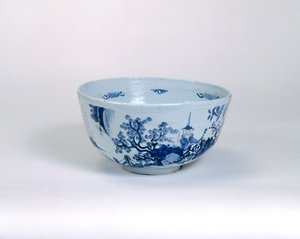 Punch bowl, possibly made in Brislington, c.1675-1700 by English School