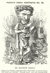 Punch cartoon: Matthew Arnold, English poet by English School