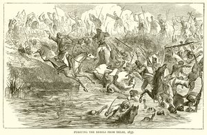 Pursuing the Rebels from Delhi, 1857 by English School