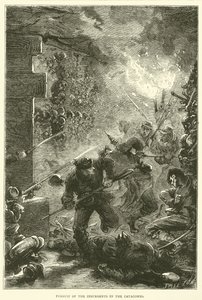 Pursuit of the Insurgents in the Catacombs, May 1871 by English School