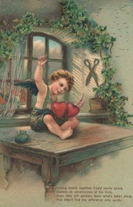 Putto Joining Hearts by English School