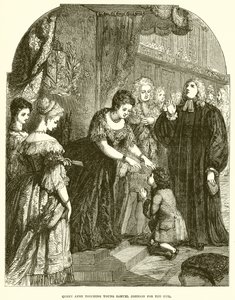 Queen Anne Touching Young Samuel Johnson for the Evil