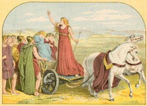 Queen Boadicea by English School