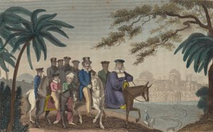 Queen Caroline, estranged consort of King George IV, entering Jerusalem