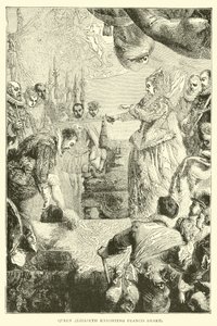 Queen Elizabeth Knighting Francis Drake by English School
