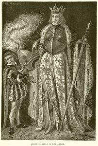 Queen Isabella in her Armor by English School