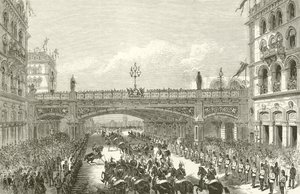 Queen Victoria Opening Holborn Viaduct, 1869