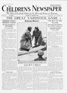 Ramsay MacDonald, the First Man to Fly as Prime Minister, Front Page of 