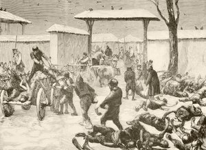 Recovering the Dead After the Siege of Plevna, Bulgaria in 1877 by English School